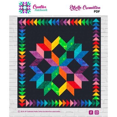 Colcha estrella cromáica